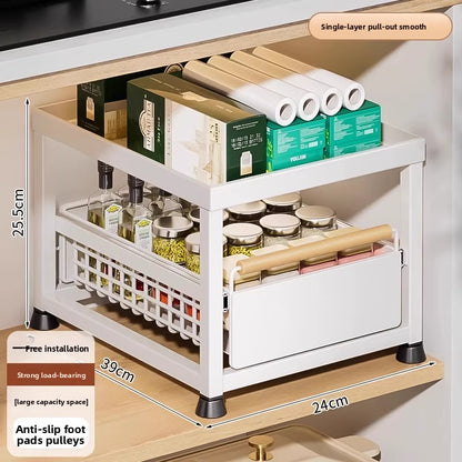 Pull-Out Cabinet Shelf Organizer
