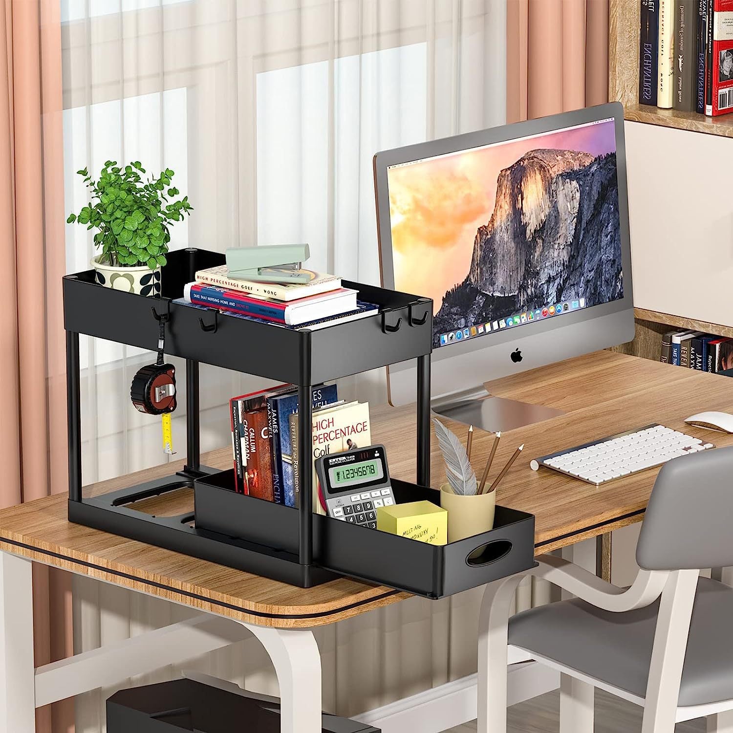 Pull-out Double-layer Storage Rack