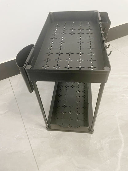 Pull-out Double-layer Storage Rack