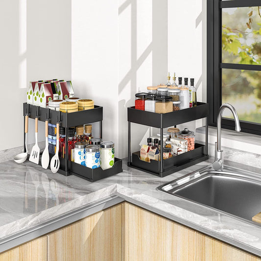 Pull-out shelf for kitchen sink