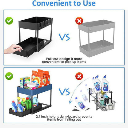 Pull-out shelf for kitchen sink