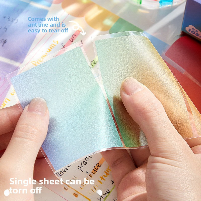 Pull-out sticky notes