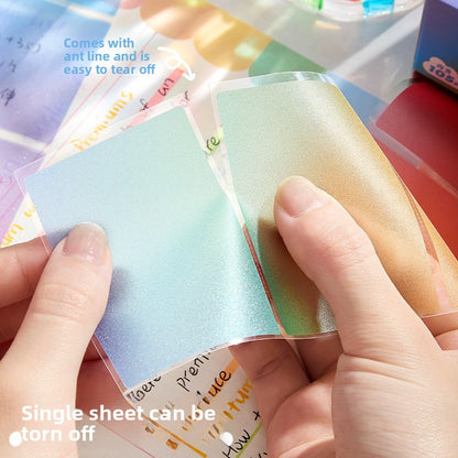 Pull-out sticky notes