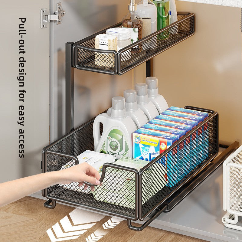 Pull-out storage rack
