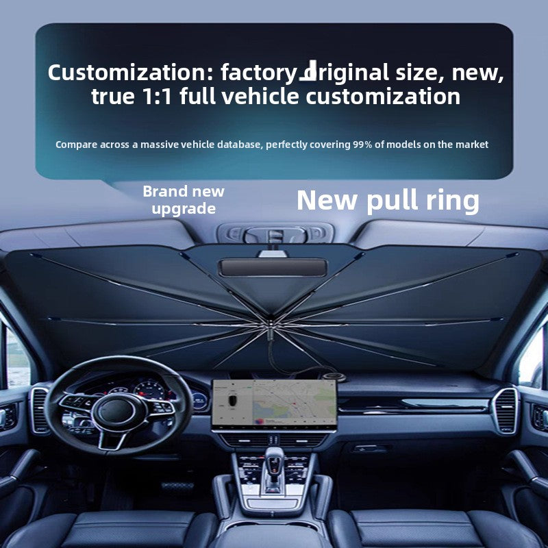 Pull Rope Car Windshield Sunshade