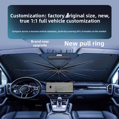 Pull Rope Car Windshield Sunshade