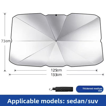 Pull Rope Car Windshield Sunshade