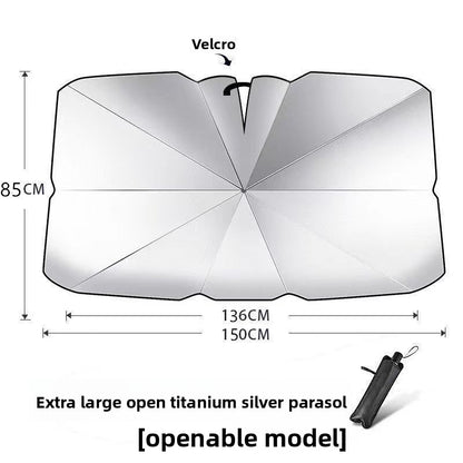 Pull Rope Car Windshield Sunshade