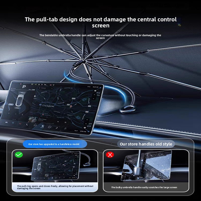 Pull Rope Car Windshield Sunshade