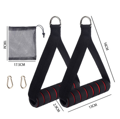 Pull Rope Fitness Handles with Carabiners