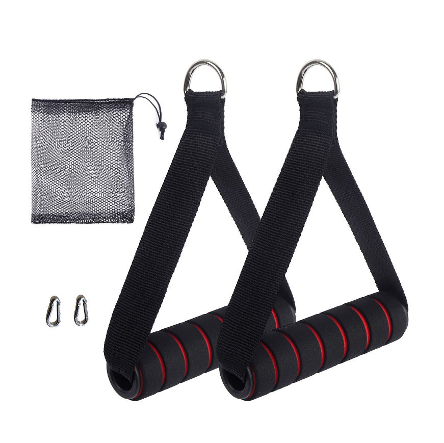 Pull Rope Fitness Handles with Carabiners