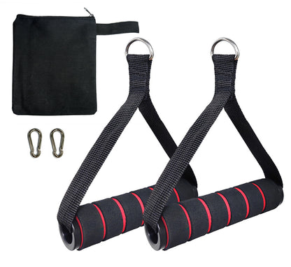 Pull Rope Fitness Handles with Carabiners