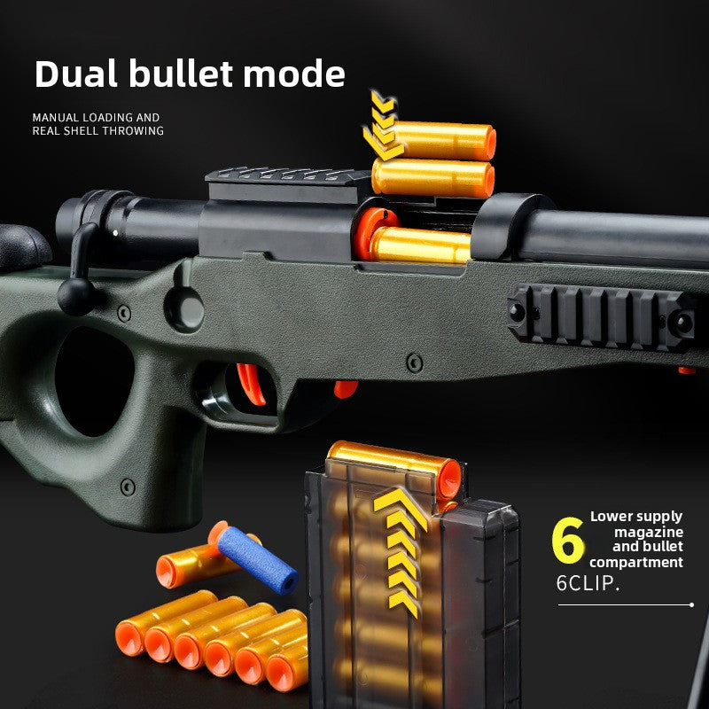 Pull-tab reloading toy model
