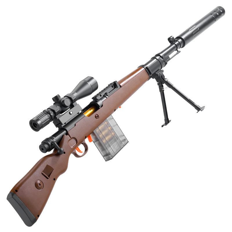 Pull-tab reloading toy model