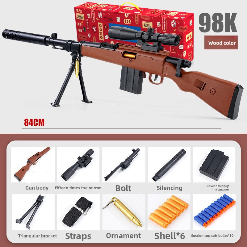 Pull-tab reloading toy model