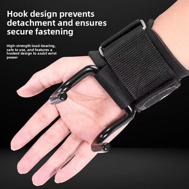 Pull-Up Assist Hook with Lumbar Support and Anti-Slip Grip