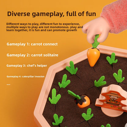 Pulling Radish Educational Toy for Babies and Toddlers, Early Education Cognitive Color Matching Game