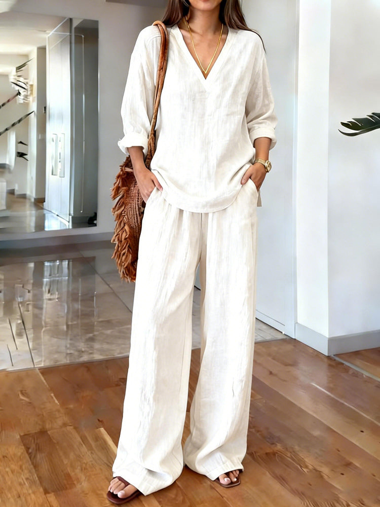 Pullover long-sleeve pants