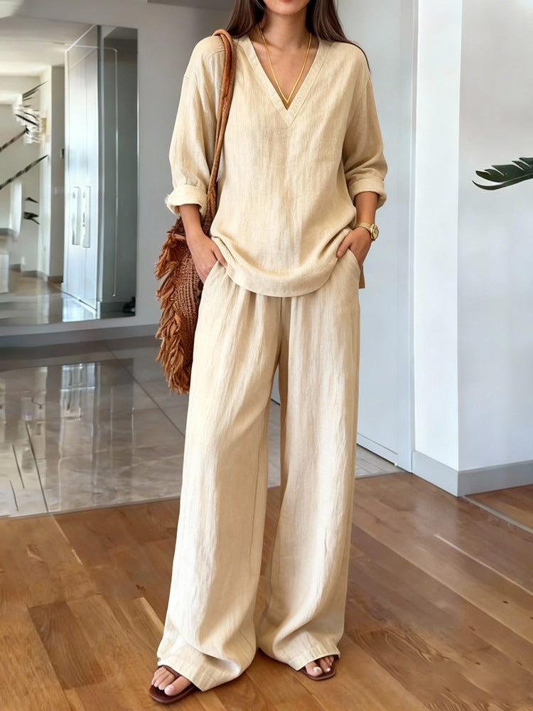 Pullover long-sleeve pants