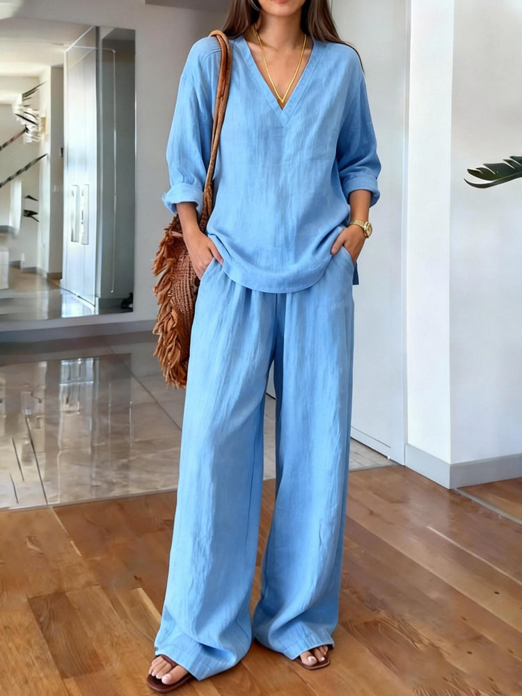 Pullover long-sleeve pants