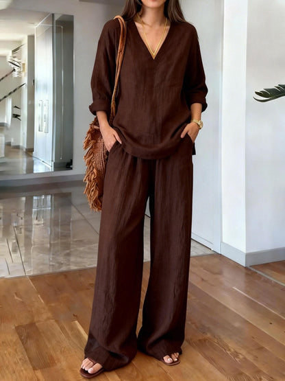 Pullover long-sleeve pants