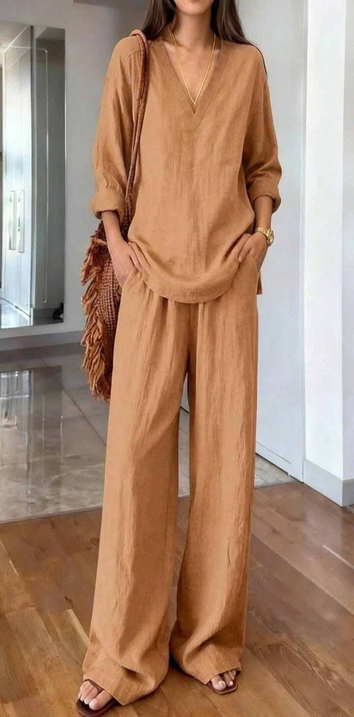 Pullover long-sleeve pants
