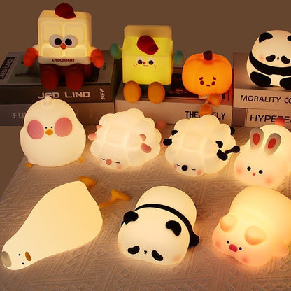 Pumpkin Night Light with Tap Switch