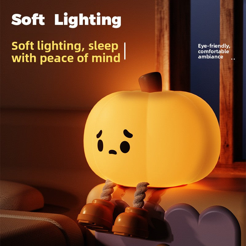 Pumpkin Night Light with Tap Switch