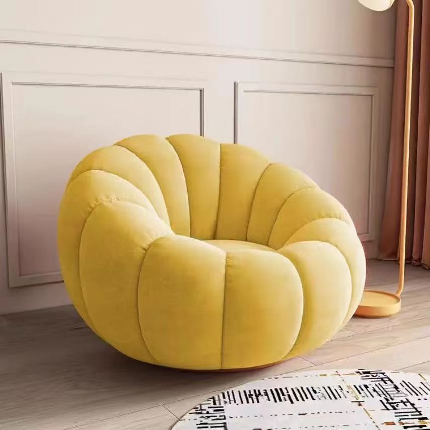 Pumpkin Sofa Chair Lambswool Small Sofa