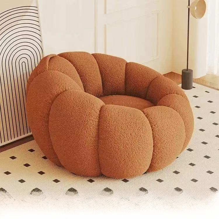 Pumpkin Sofa Chair Lambswool Small Sofa