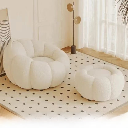 Pumpkin Sofa Chair Lambswool Small Sofa
