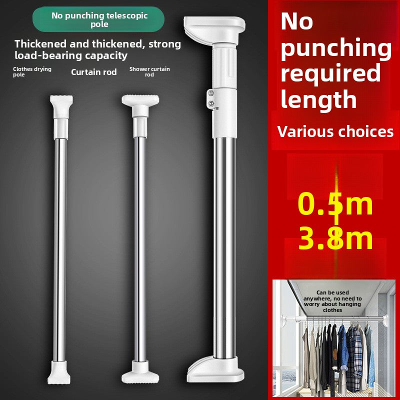 Punch-free Telescopic Rod