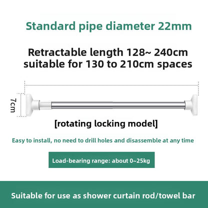 Punch-free Telescopic Rod