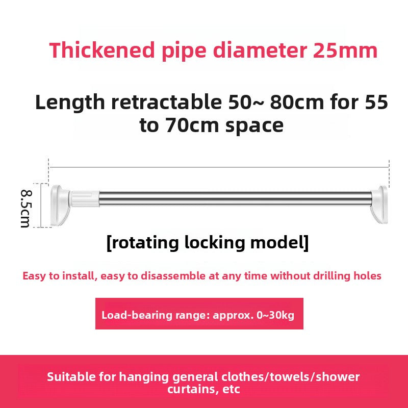 Punch-free Telescopic Rod