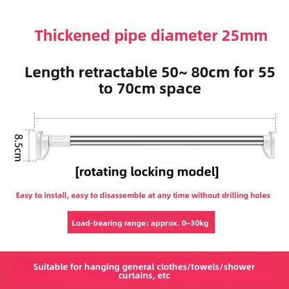 Punch-free Telescopic Rod