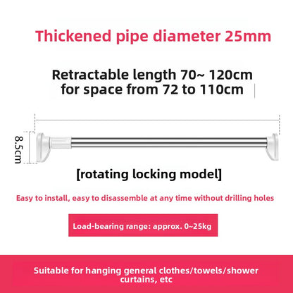 Punch-free Telescopic Rod