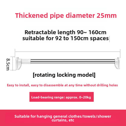 Punch-free Telescopic Rod
