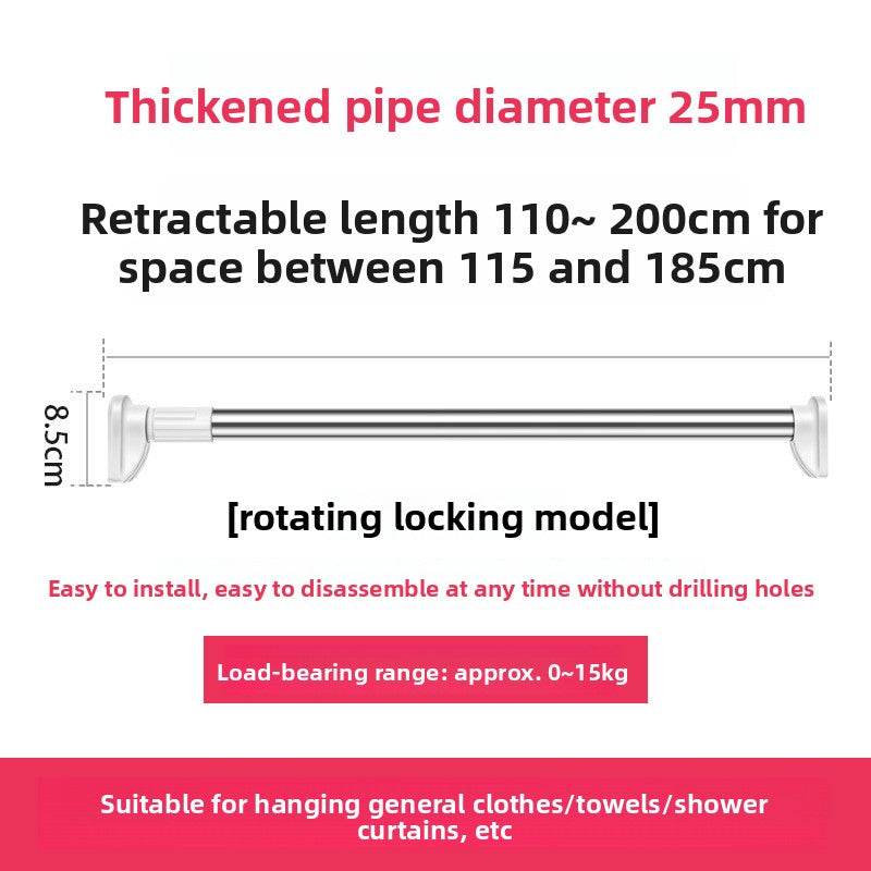 Punch-free Telescopic Rod
