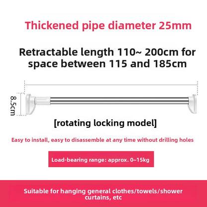 Punch-free Telescopic Rod