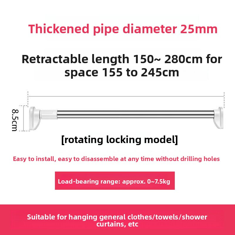 Punch-free Telescopic Rod