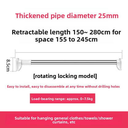 Punch-free Telescopic Rod