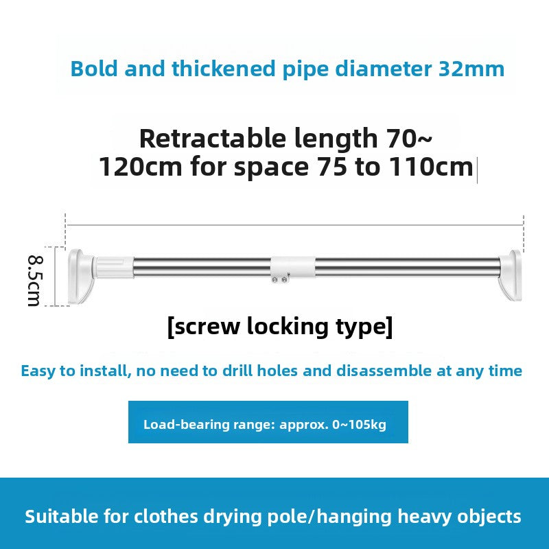 Punch-free Telescopic Rod