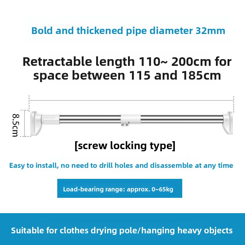Punch-free Telescopic Rod