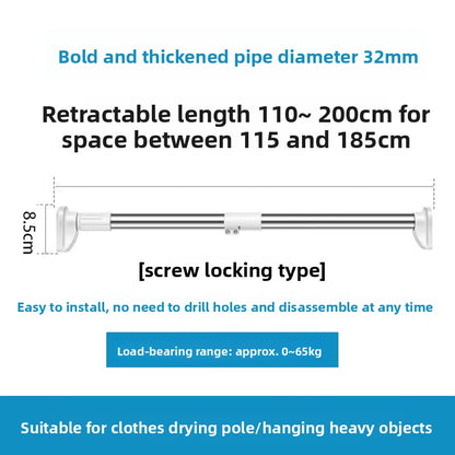 Punch-free Telescopic Rod