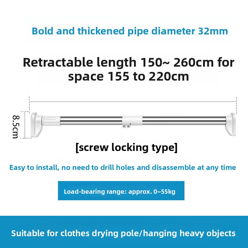 Punch-free Telescopic Rod