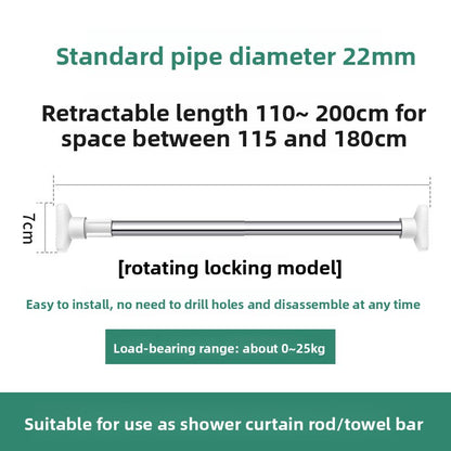 Punch-free Telescopic Rod