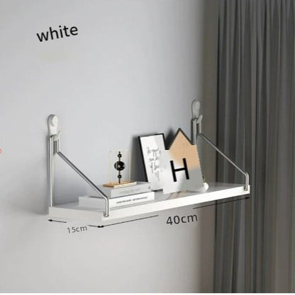 Punch-Free Wall Storage Rack Bedside Wall Hanging Partition Living Room Wall Projector Router Shelf Wall-Hanging Bookshelf