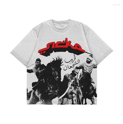 Punk casual cotton loose T-shirt
