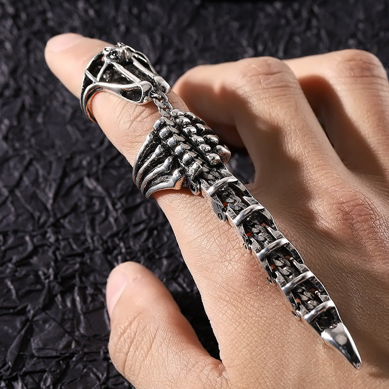 punk dragon ring