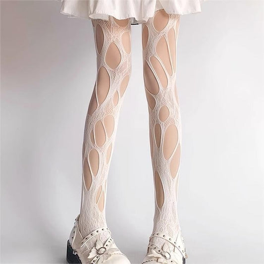 Punk Gothic Fishnet Stockings